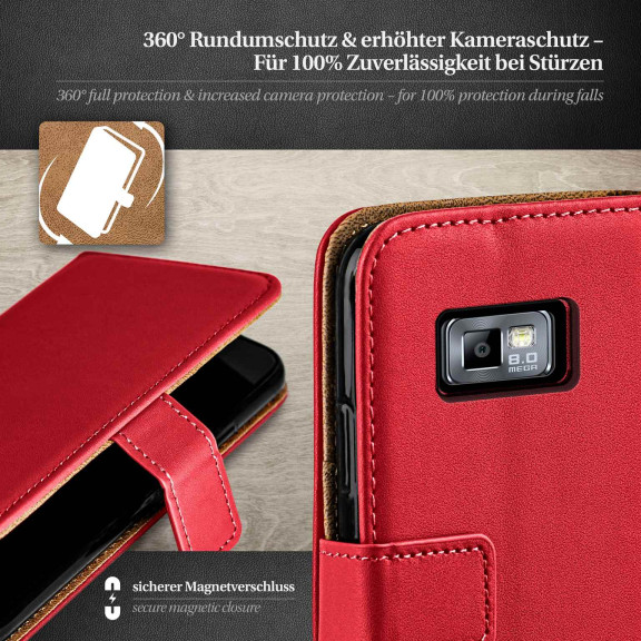 moex Book Case für Samsung Galaxy S2 Klapphülle mit Kartenfach – Weiteres Produktbild 3 moex Book Case für Samsung Galaxy S2 Klapphülle mit Kartenfach – Weiteres Produktbild 3