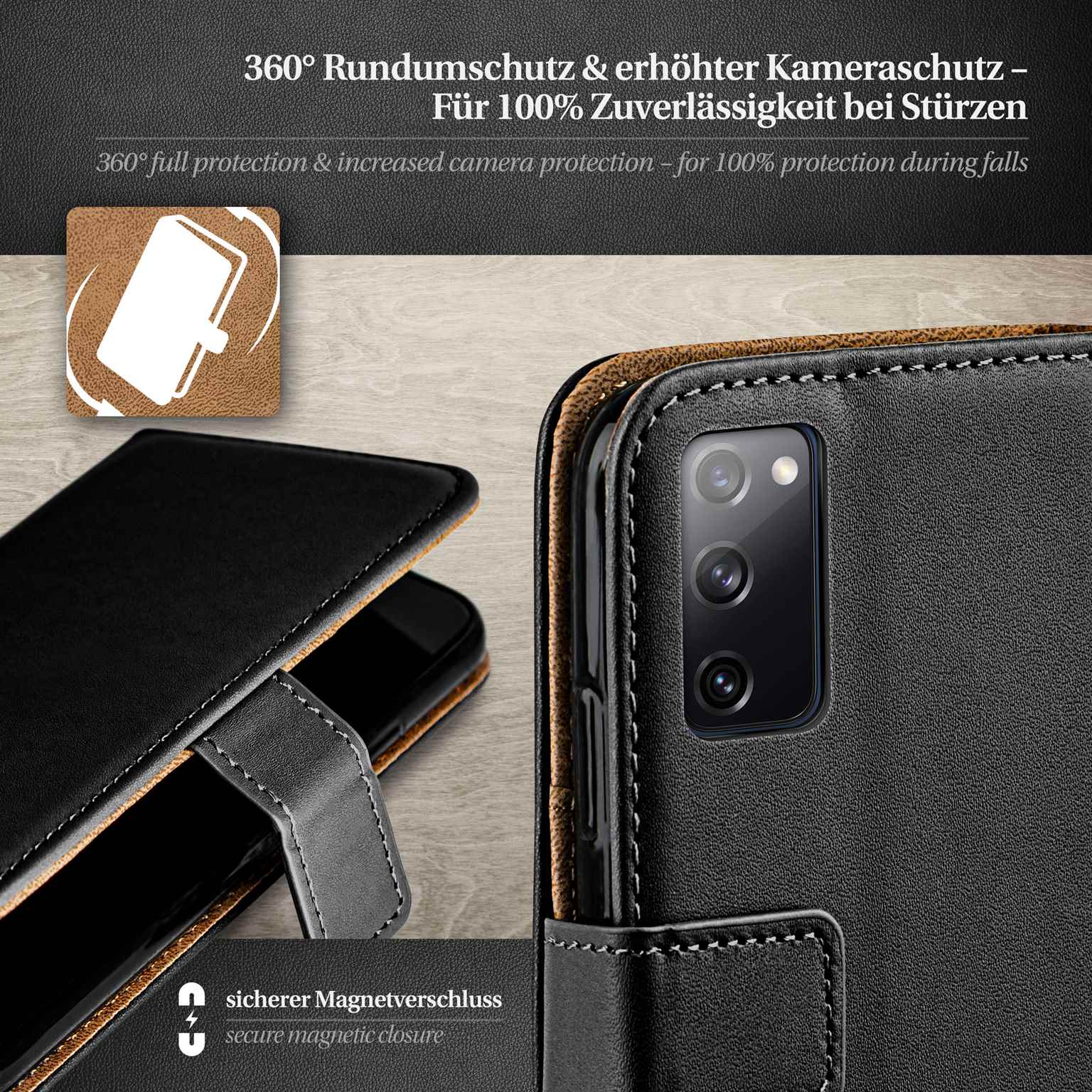 moex Book Case für Samsung Galaxy S20 FE 5G Klapphülle mit Kartenfach – Weiteres Produktbild 3 moex Book Case für Samsung Galaxy S20 FE 5G Klapphülle mit Kartenfach – Weiteres Produktbild 3