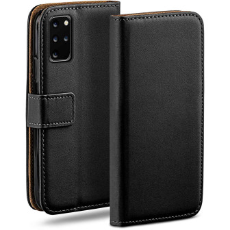 moex Book Case für Samsung Galaxy S20 Plus 5G Klapphülle mit Kartenfach – Deep-Black