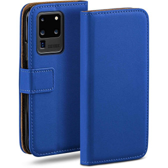 moex moex Book Case für Samsung Galaxy S20 Ultra 5G Klapphülle mit Kartenfach – Royal-Blue