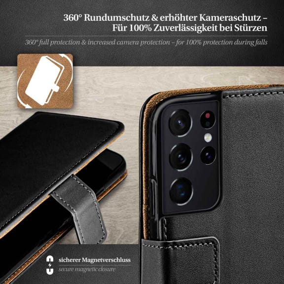 moex Book Case für Samsung Galaxy S21 Ultra Klapphülle mit Kartenfach – Weiteres Produktbild 3 moex Book Case für Samsung Galaxy S21 Ultra Klapphülle mit Kartenfach – Weiteres Produktbild 3
