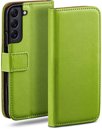 moex Book Case für Samsung Galaxy S22 Plus Klapphülle mit Kartenfach – Lime-Green moex Book Case für Samsung Galaxy S22 Plus Klapphülle mit Kartenfach – Lime-Green