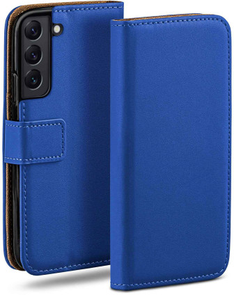 moex Book Case für Samsung Galaxy S22 Klapphülle mit Kartenfach – Royal-Blue moex Book Case für Samsung Galaxy S22 Klapphülle mit Kartenfach – Royal-Blue
