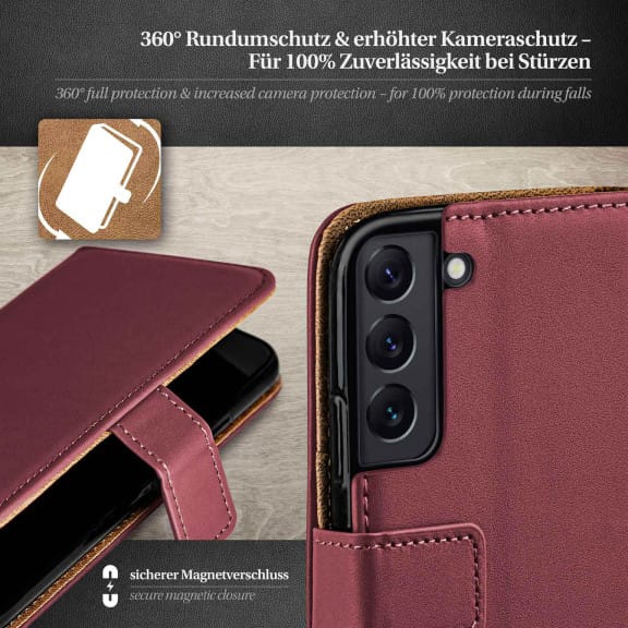 moex Book Case für Samsung Galaxy S22 Klapphülle mit Kartenfach – Weiteres Produktbild 3 moex Book Case für Samsung Galaxy S22 Klapphülle mit Kartenfach – Weiteres Produktbild 3