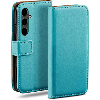 moex Book Case für Samsung Galaxy S23 FE Klapphülle mit Kartenfach – Aqua-Cyan moex Book Case für Samsung Galaxy S23 FE Klapphülle mit Kartenfach – Aqua-Cyan