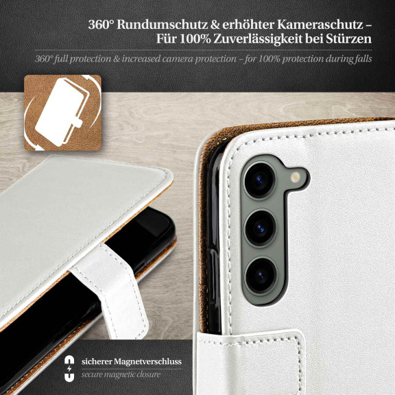 moex Book Case für Samsung Galaxy S23 Plus Klapphülle mit Kartenfach – Weiteres Produktbild 3