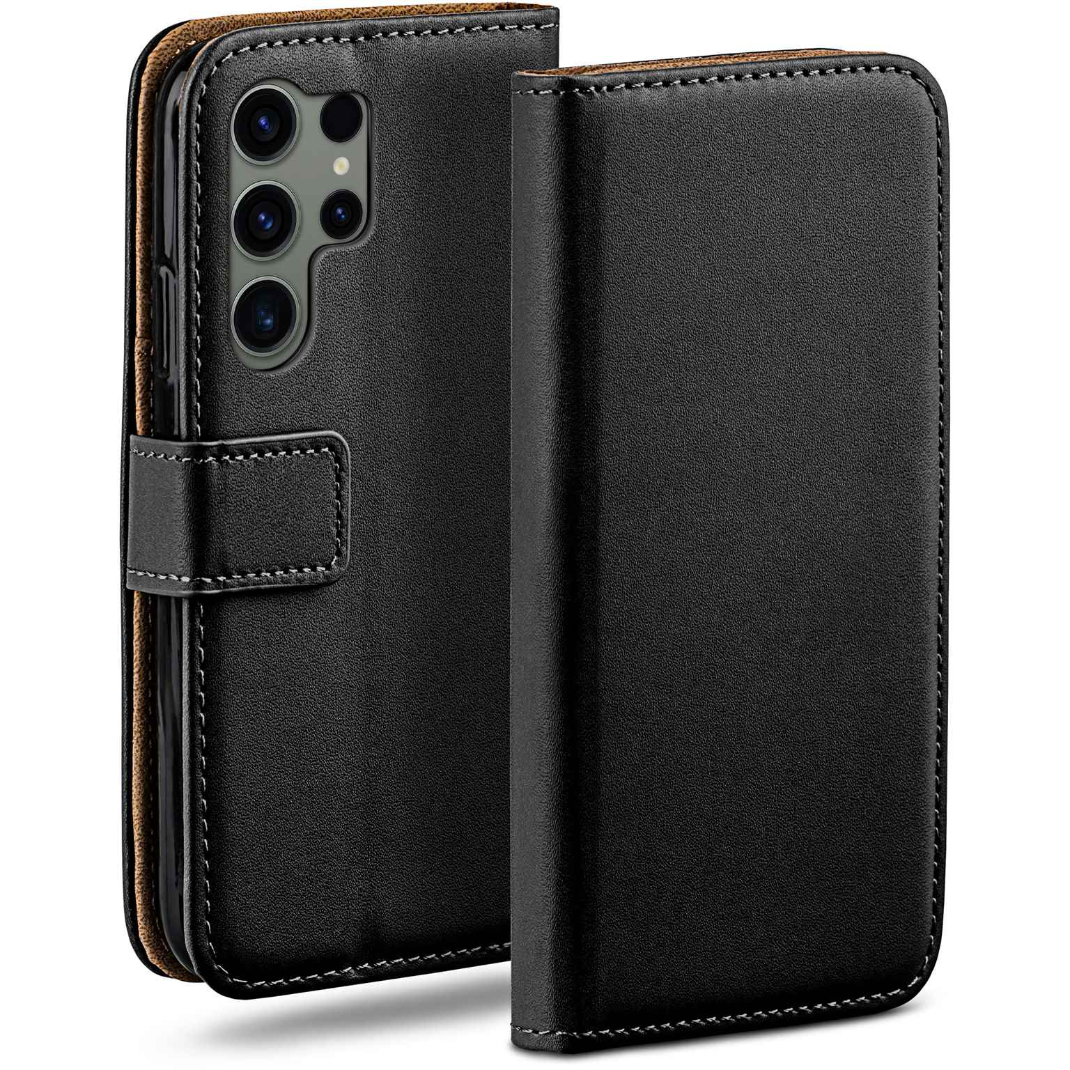 moex Book Case für Samsung Galaxy S23 Ultra Klapphülle mit Kartenfach – undefined