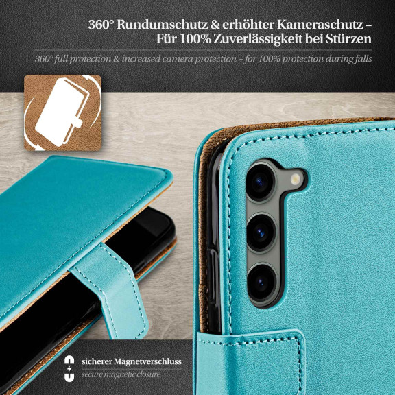 moex Book Case für Samsung Galaxy S23 Klapphülle mit Kartenfach – Weiteres Produktbild 3