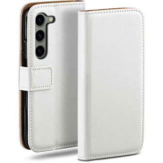 moex Book Case für Samsung Galaxy S23 Klapphülle mit Kartenfach – Pearl-White moex Book Case für Samsung Galaxy S23 Klapphülle mit Kartenfach – Pearl-White
