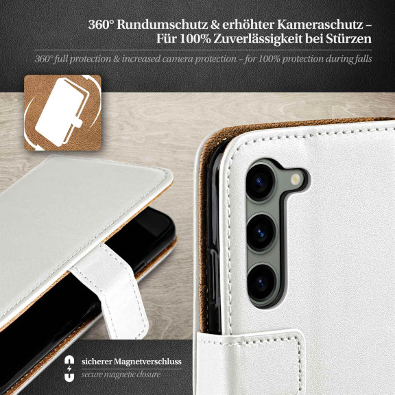 moex Book Case für Samsung Galaxy S23 Klapphülle mit Kartenfach – Weiteres Produktbild 3