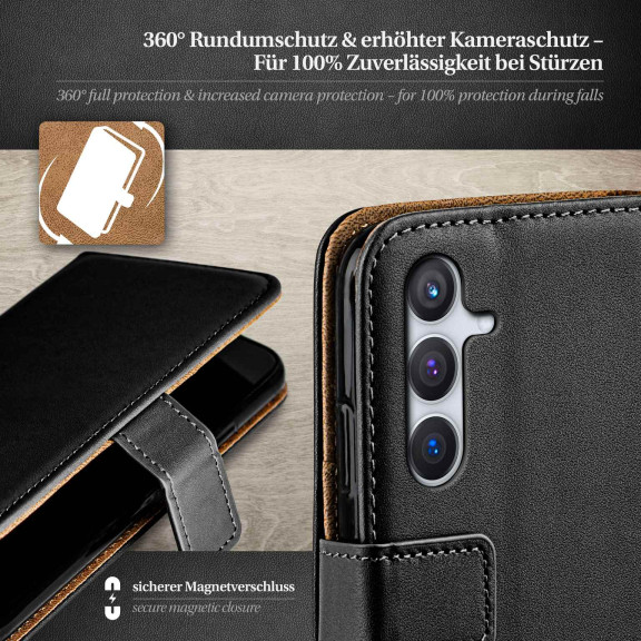 moex Book Case für Samsung Galaxy S24 Plus Klapphülle mit Kartenfach – Weiteres Produktbild 3