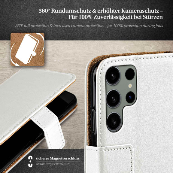 moex Book Case für Samsung Galaxy S24 Ultra Klapphülle mit Kartenfach – Weiteres Produktbild 3
