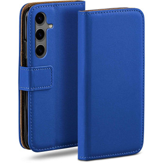 moex moex Book Case für Samsung Galaxy S24 Klapphülle mit Kartenfach – Royal-Blue