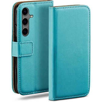 moex Book Case für Samsung Galaxy S24 Klapphülle mit Kartenfach – Aqua-Cyan moex Book Case für Samsung Galaxy S24 Klapphülle mit Kartenfach – Aqua-Cyan