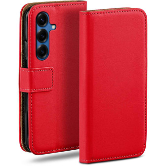 moex Book Case für Samsung Galaxy S25 Klapphülle mit Kartenfach – Rubinrot moex Book Case für Samsung Galaxy S25 Klapphülle mit Kartenfach – Rubinrot