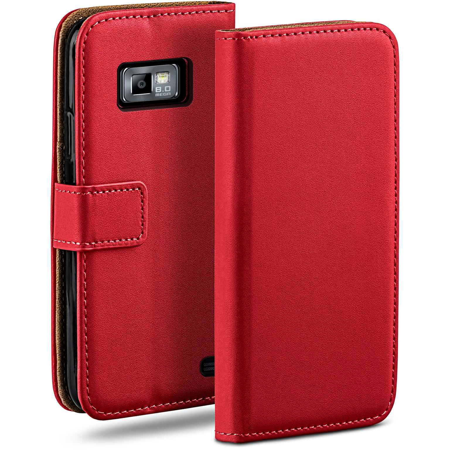 moex Book Case für Samsung Galaxy S2 Plus Klapphülle mit Kartenfach – Weiteres Produktbild 1