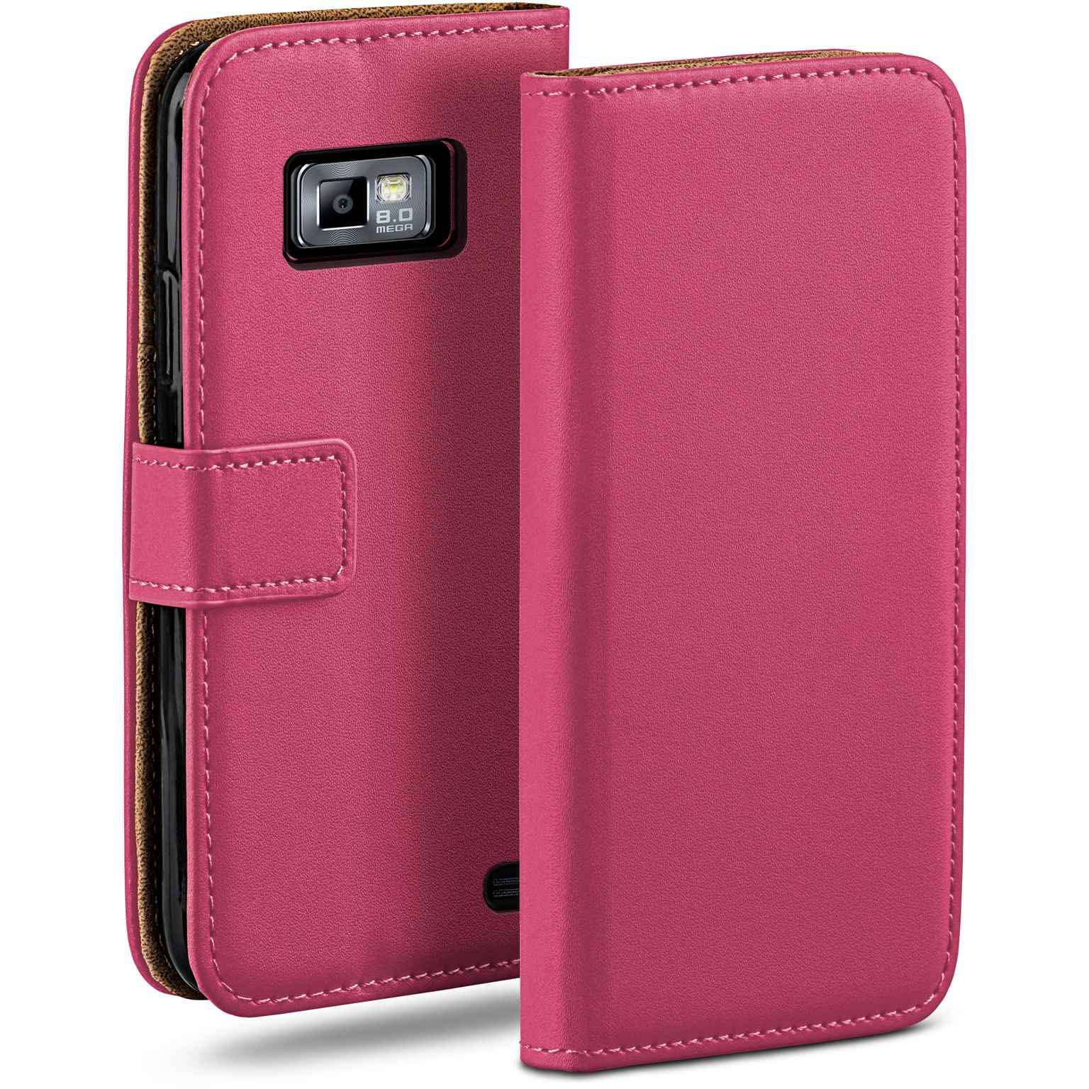 moex Book Case für Samsung Galaxy S2 Plus Klapphülle mit Kartenfach – undefined