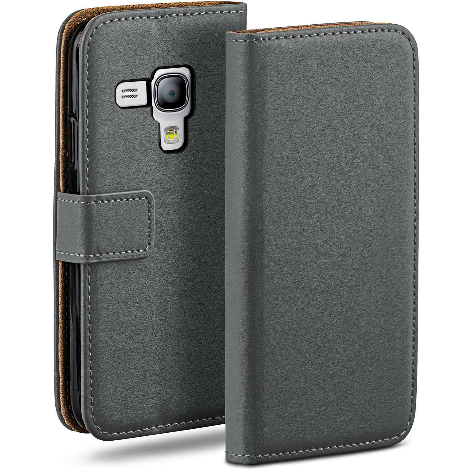 moex Book Case für Samsung Galaxy S3 Mini Klapphülle mit Kartenfach Hauptbild