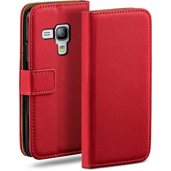 moex Book Case für Samsung Galaxy S3 Mini Klapphülle mit Kartenfach – Blazing-Red moex Book Case für Samsung Galaxy S3 Mini Klapphülle mit Kartenfach – Blazing-Red
