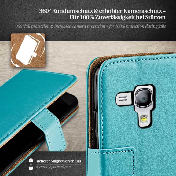 moex Book Case für Samsung Galaxy S3 Mini Klapphülle mit Kartenfach – Weiteres Produktbild 3 moex Book Case für Samsung Galaxy S3 Mini Klapphülle mit Kartenfach – Weiteres Produktbild 3