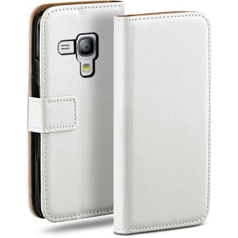 moex Book Case für Samsung Galaxy S3 Mini Klapphülle mit Kartenfach – Pearl-White moex Book Case für Samsung Galaxy S3 Mini Klapphülle mit Kartenfach – Pearl-White