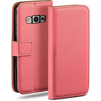 moex moex Book Case für Samsung Galaxy S3 Klapphülle mit Kartenfach – Coral-Rose