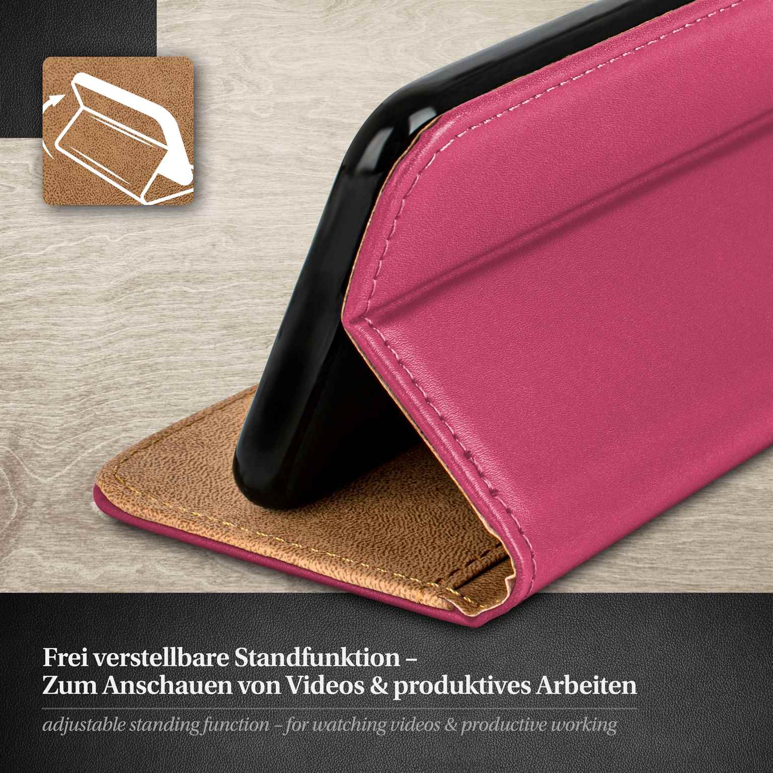 moex Book Case für Samsung Galaxy S3 Klapphülle mit Kartenfach – Weiteres Produktbild 1