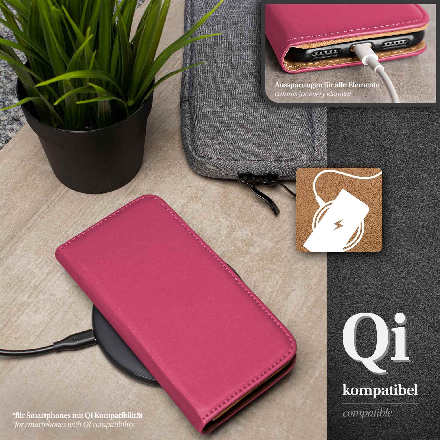 moex Book Case für Samsung Galaxy S3 Klapphülle mit Kartenfach – Weiteres Produktbild 5