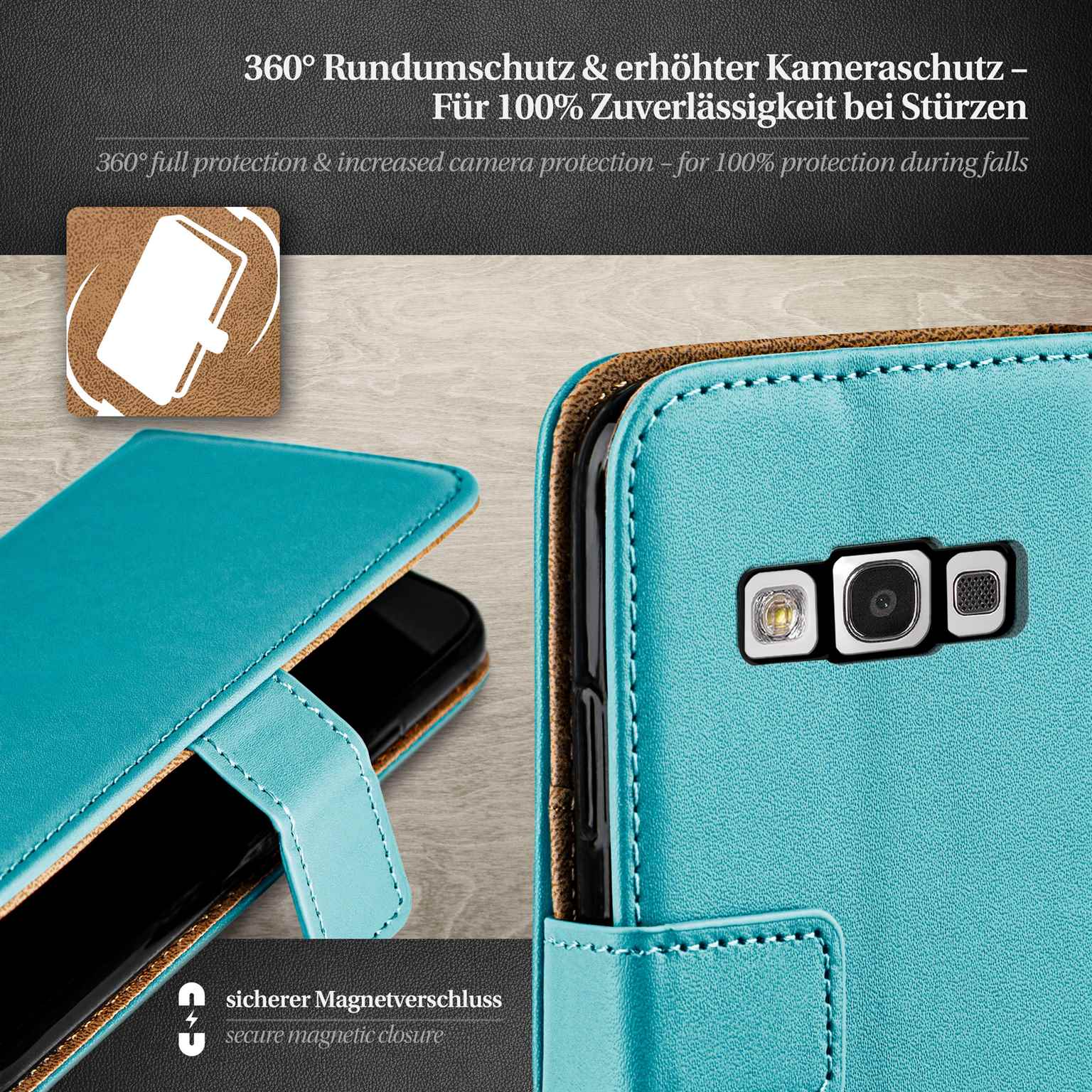 moex Book Case für Samsung Galaxy S3 Neo Klapphülle mit Kartenfach – Weiteres Produktbild 3 moex Book Case für Samsung Galaxy S3 Neo Klapphülle mit Kartenfach – Weiteres Produktbild 3