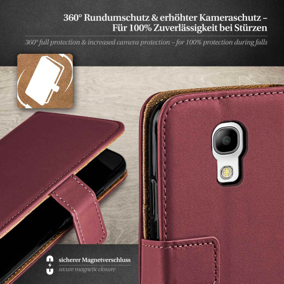 moex Book Case für Samsung Galaxy S4 Mini Klapphülle mit Kartenfach – Weiteres Produktbild 3