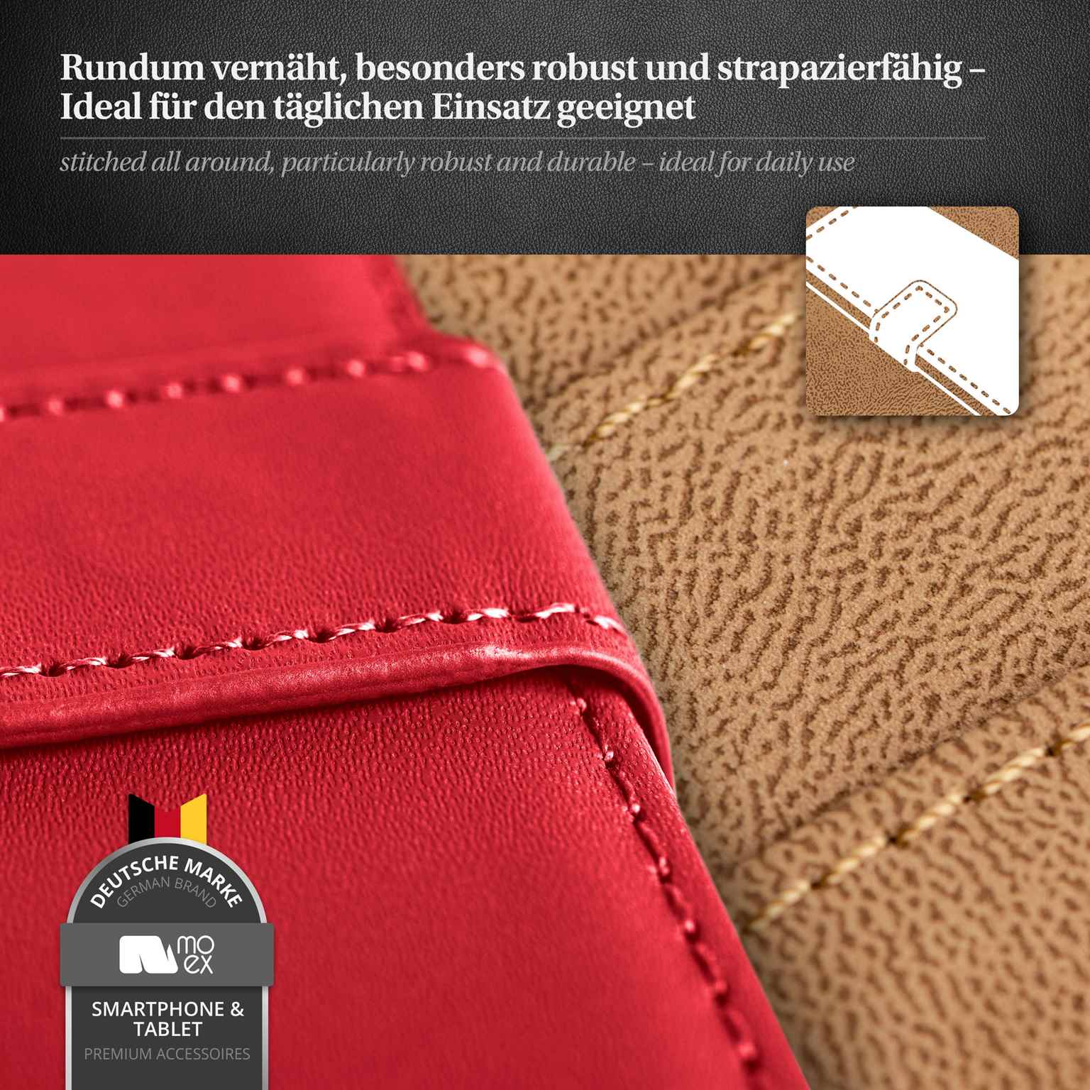 moex Book Case für Samsung Galaxy S4 Mini Klapphülle mit Kartenfach – Weiteres Produktbild 4