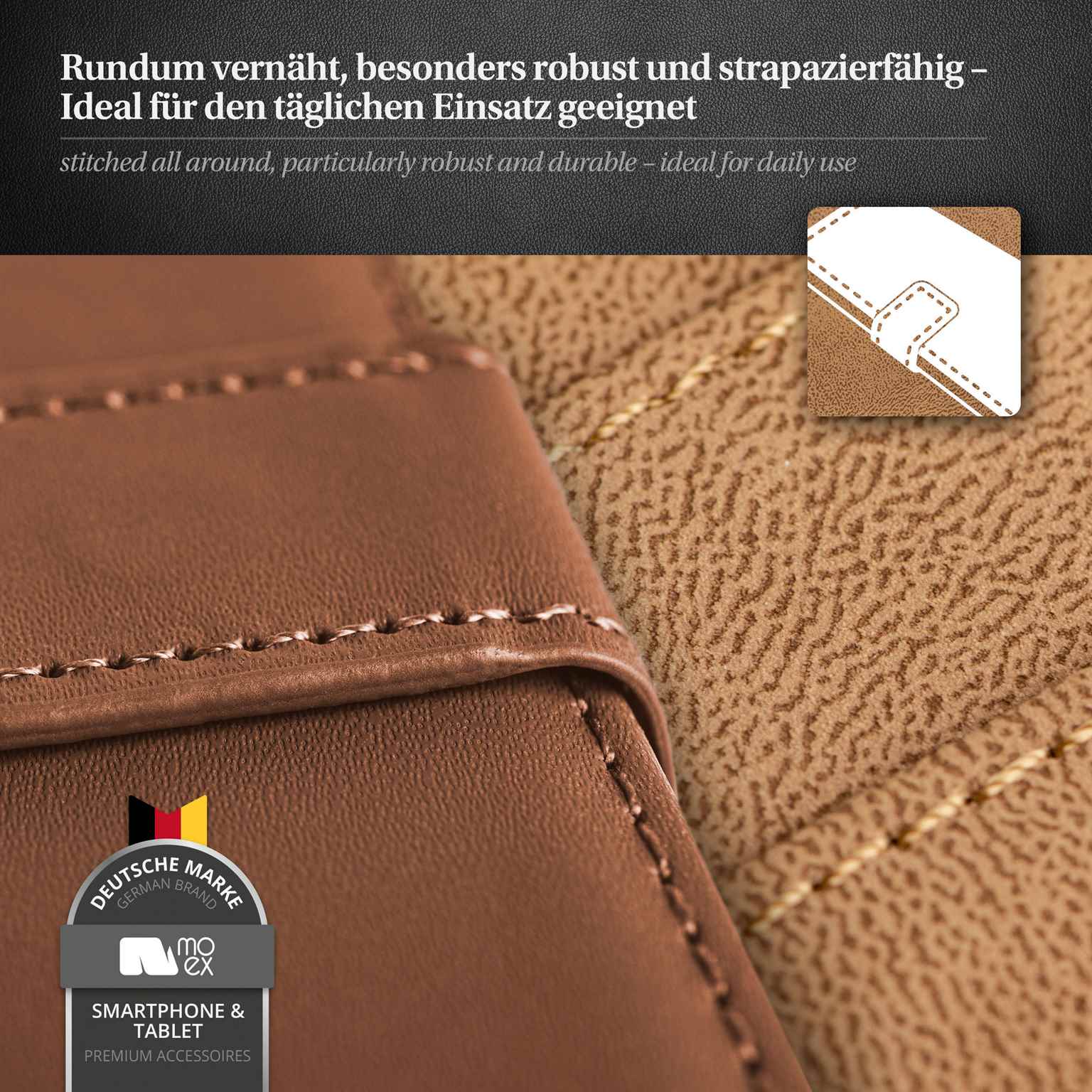 moex Book Case für Samsung Galaxy S4 Klapphülle mit Kartenfach – Weiteres Produktbild 4