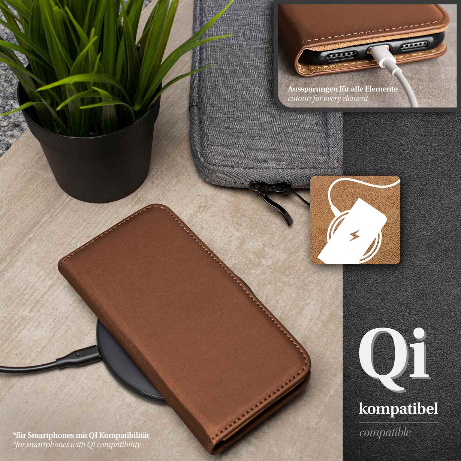 moex Book Case für Samsung Galaxy S4 Klapphülle mit Kartenfach – Weiteres Produktbild 5