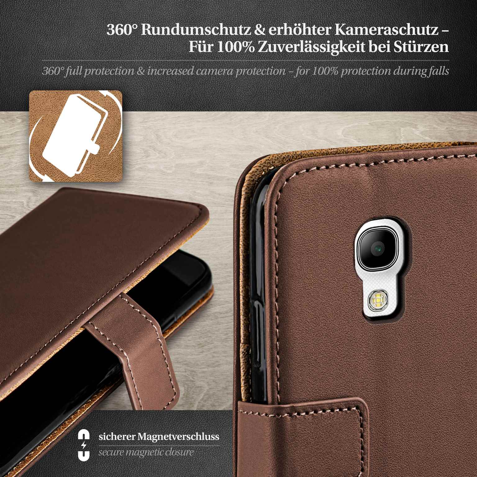 moex Book Case für Samsung Galaxy S4 Klapphülle mit Kartenfach – Weiteres Produktbild 3 moex Book Case für Samsung Galaxy S4 Klapphülle mit Kartenfach – Weiteres Produktbild 3