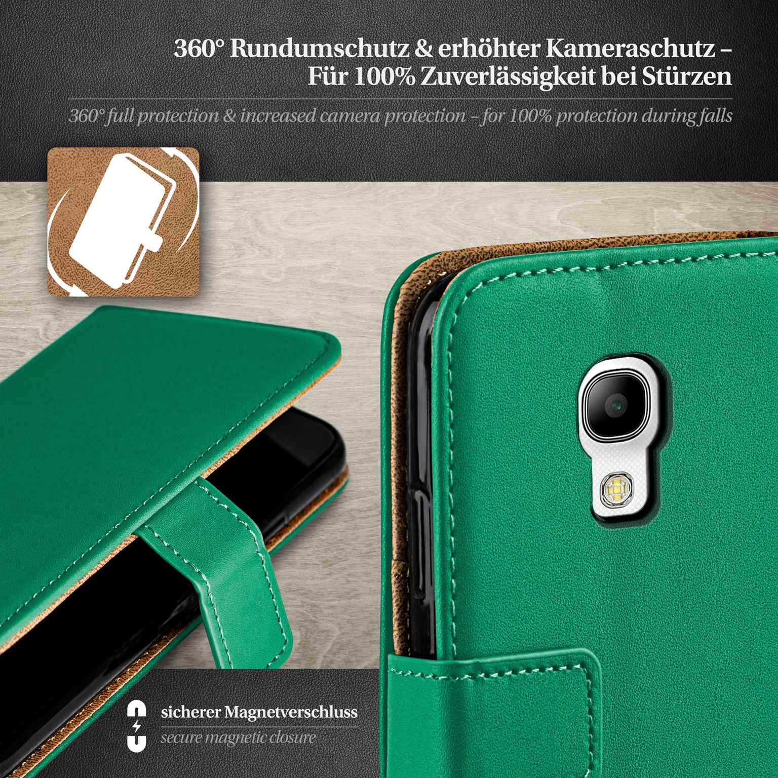 moex Book Case für Samsung Galaxy S4 Klapphülle mit Kartenfach – Weiteres Produktbild 3 moex Book Case für Samsung Galaxy S4 Klapphülle mit Kartenfach – Weiteres Produktbild 3