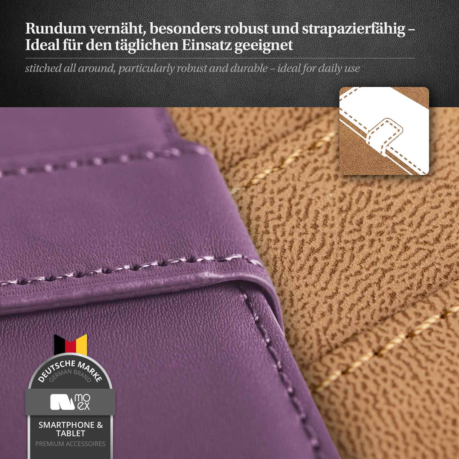 moex Book Case für Samsung Galaxy S4 Klapphülle mit Kartenfach – Weiteres Produktbild 4