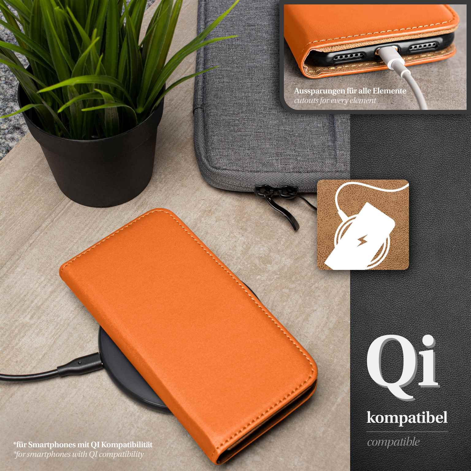 moex Book Case für Samsung Galaxy S4 Klapphülle mit Kartenfach – Weiteres Produktbild 5