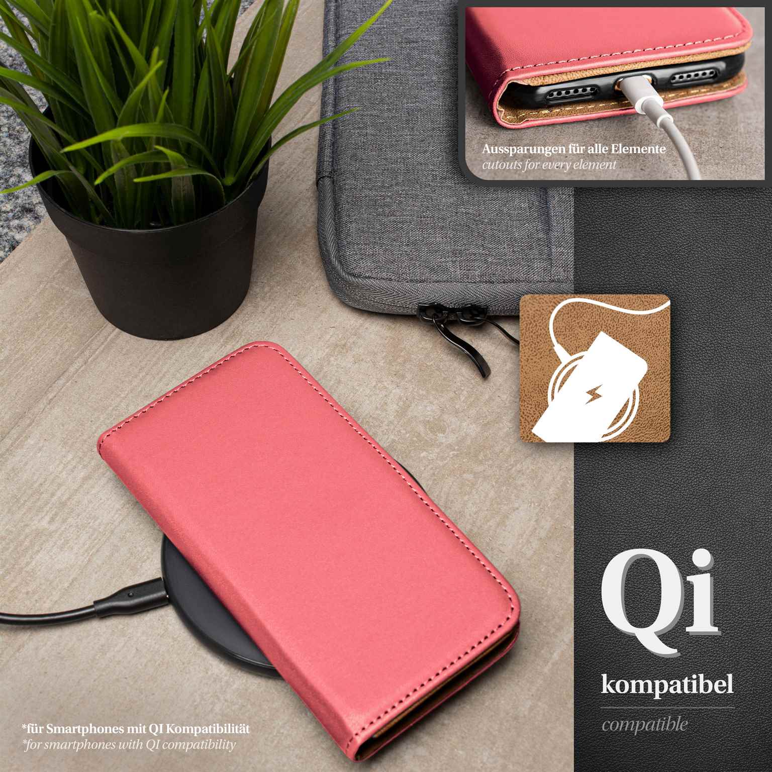 moex Book Case für Samsung Galaxy S4 Klapphülle mit Kartenfach – Weiteres Produktbild 5
