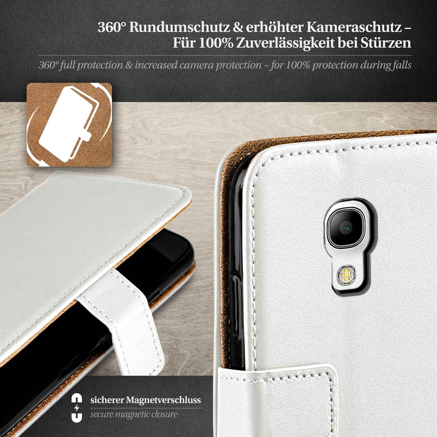 moex Book Case für Samsung Galaxy S4 Klapphülle mit Kartenfach – Weiteres Produktbild 3 moex Book Case für Samsung Galaxy S4 Klapphülle mit Kartenfach – Weiteres Produktbild 3