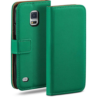 moex Book Case für Samsung Galaxy S5 Mini Klapphülle mit Kartenfach – Emerald-Green moex Book Case für Samsung Galaxy S5 Mini Klapphülle mit Kartenfach – Emerald-Green