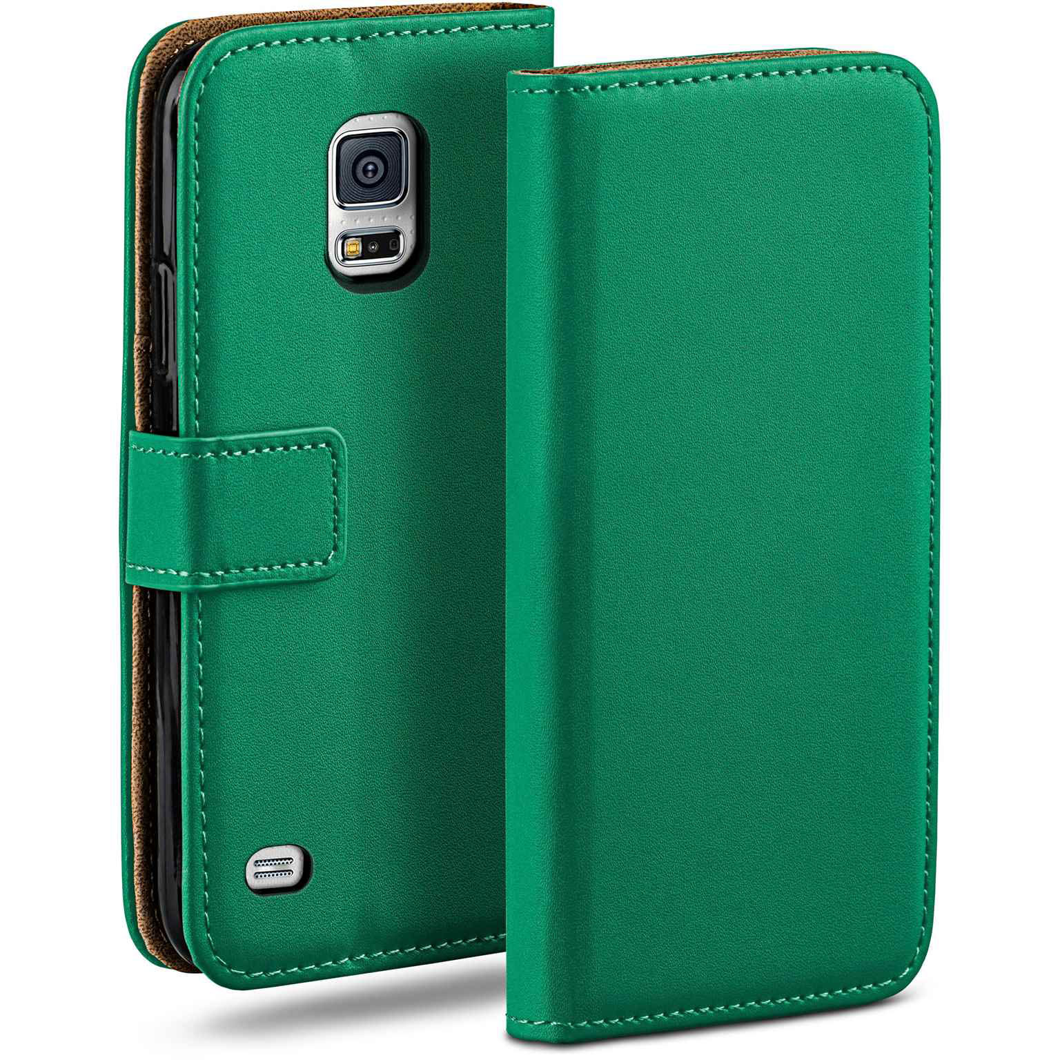 moex Book Case für Samsung Galaxy S5 Mini Klapphülle mit Kartenfach Hauptbild
