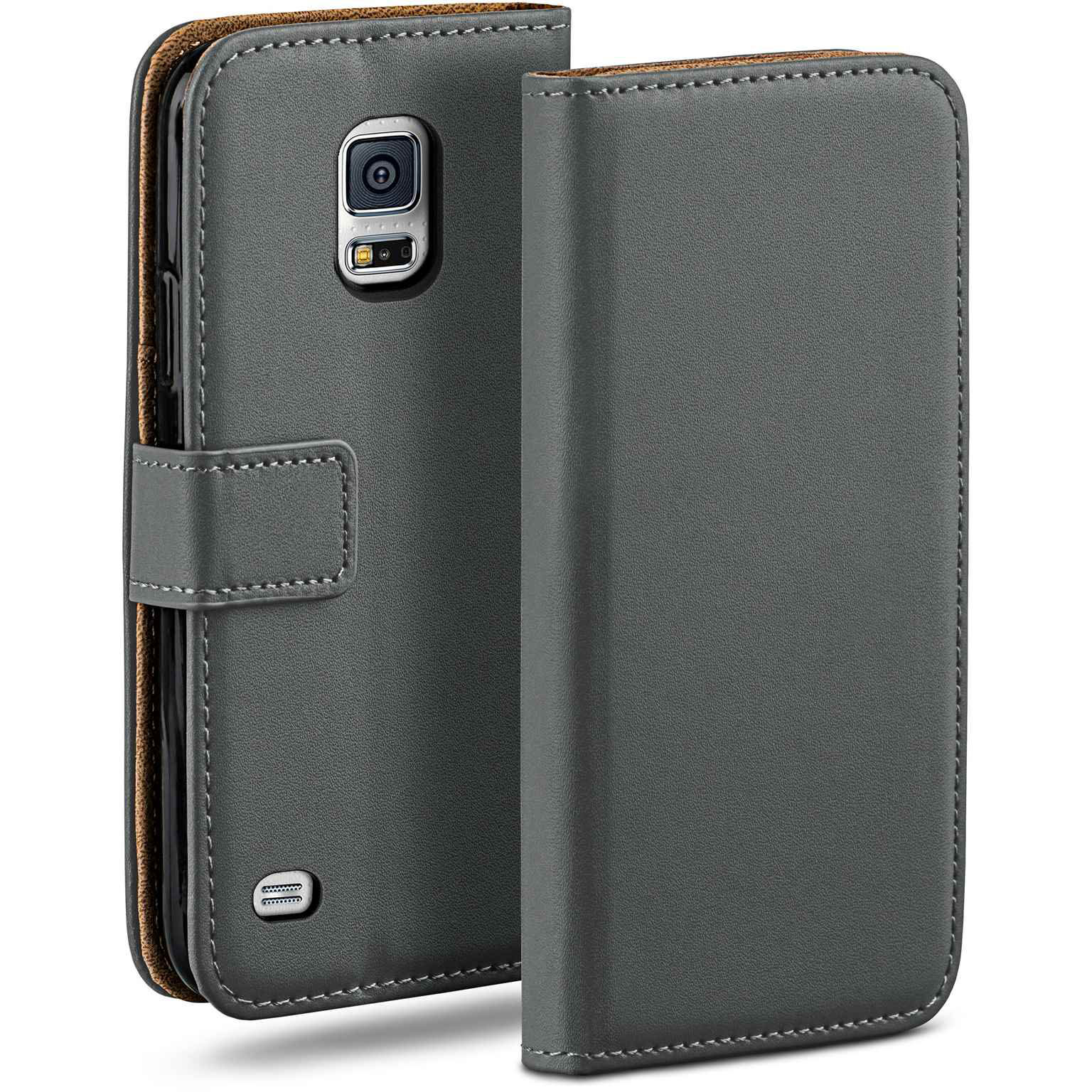 moex Book Case für Samsung Galaxy S5 Mini Klapphülle mit Kartenfach – Weiteres Produktbild 1 moex Book Case für Samsung Galaxy S5 Mini Klapphülle mit Kartenfach – Weiteres Produktbild 1