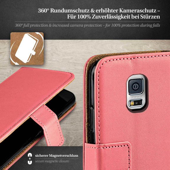 moex Book Case für Samsung Galaxy S5 Mini Klapphülle mit Kartenfach – Weiteres Produktbild 3 moex Book Case für Samsung Galaxy S5 Mini Klapphülle mit Kartenfach – Weiteres Produktbild 3