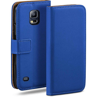 moex moex Book Case für Samsung Galaxy S5 Klapphülle mit Kartenfach – Royal-Blue