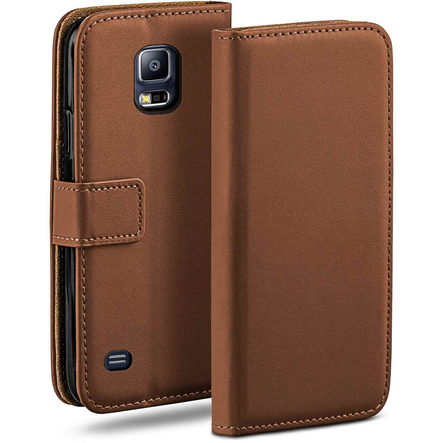 moex Book Case für Samsung Galaxy S5 Klapphülle mit Kartenfach – Weiteres Produktbild 1