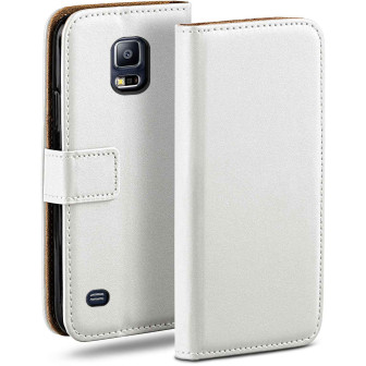 moex Book Case für Samsung Galaxy S5 Klapphülle mit Kartenfach – Pearl-White moex Book Case für Samsung Galaxy S5 Klapphülle mit Kartenfach – Pearl-White