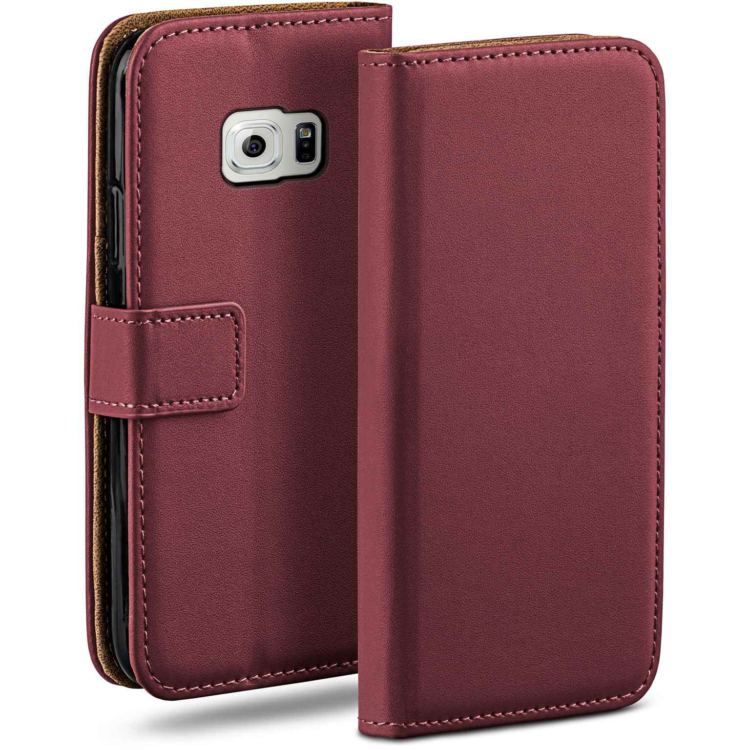 moex Book Case für Samsung Galaxy S6 Klapphülle mit Kartenfach – Weiteres Produktbild 1