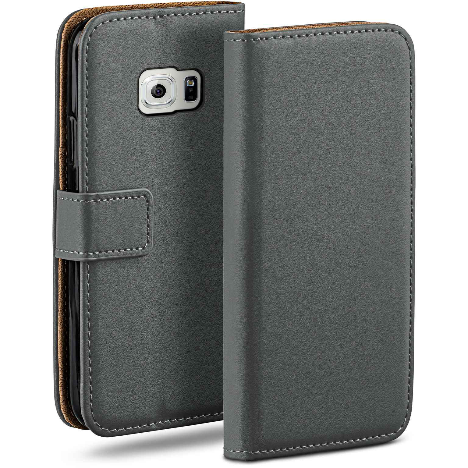 moex Book Case für Samsung Galaxy S6 Klapphülle mit Kartenfach – Weiteres Produktbild 1 moex Book Case für Samsung Galaxy S6 Klapphülle mit Kartenfach – Weiteres Produktbild 1