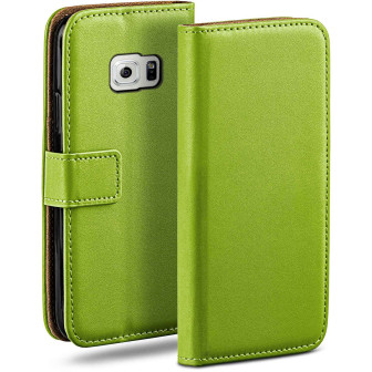 moex Book Case für Samsung Galaxy S6 Klapphülle mit Kartenfach – Lime-Green moex Book Case für Samsung Galaxy S6 Klapphülle mit Kartenfach – Lime-Green