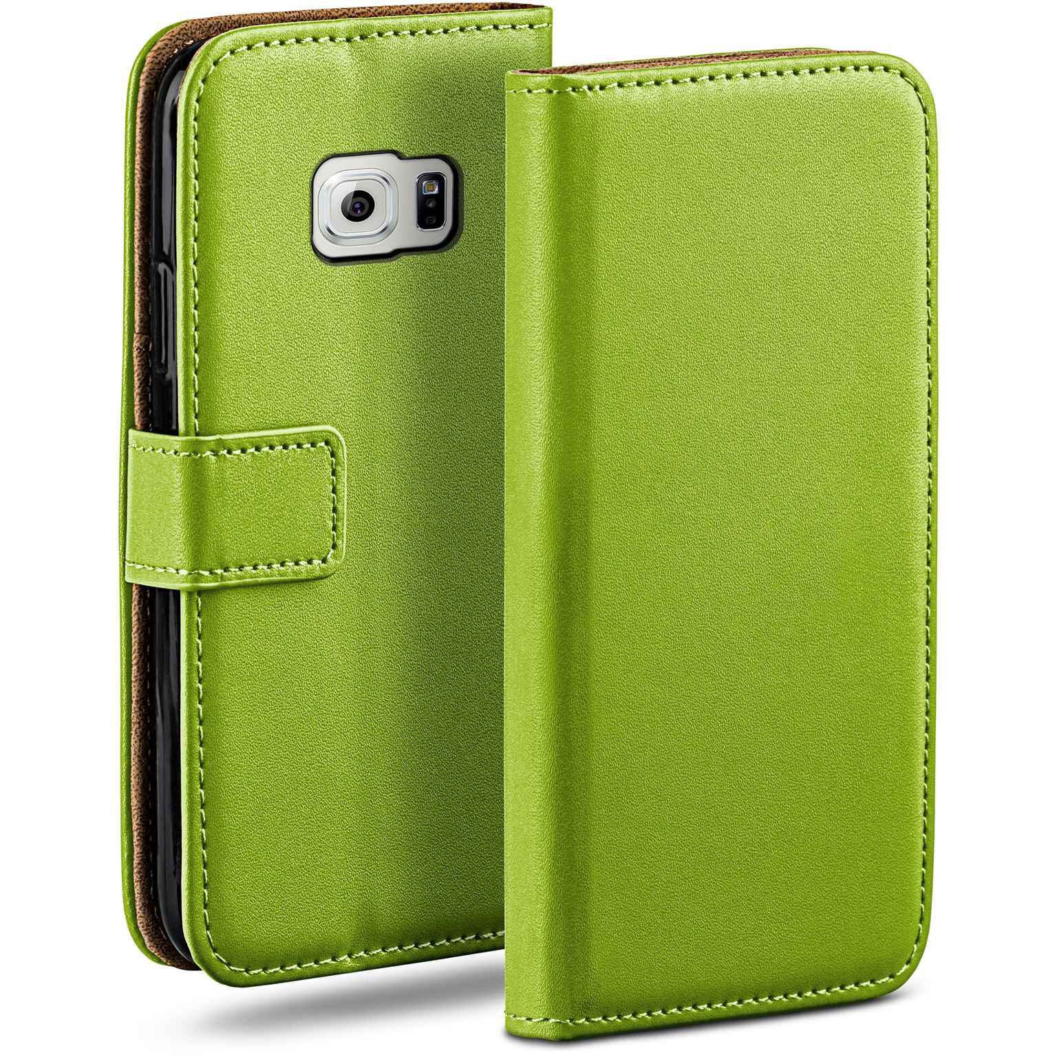 moex Book Case für Samsung Galaxy S6 Klapphülle mit Kartenfach – Weiteres Produktbild 1